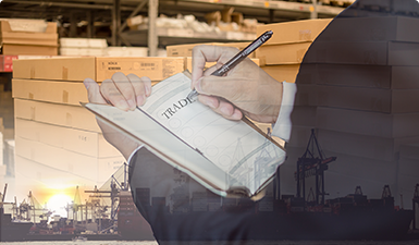 貨物到港，海關(guān)方形